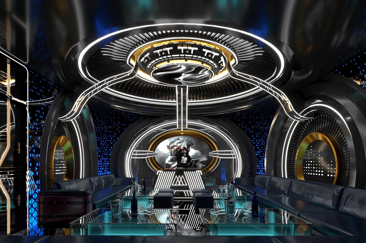 星際風(fēng)ktv裝修設(shè)計(jì)效果圖